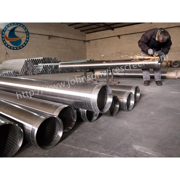Energy Saving Vee Wire Wrapped Screen Cylindrical Screen For Sand Control