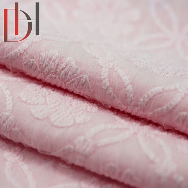 Shirt Flower Jacquard Fabric 92% Polyester 8% Spandex Fabric OEM Service
