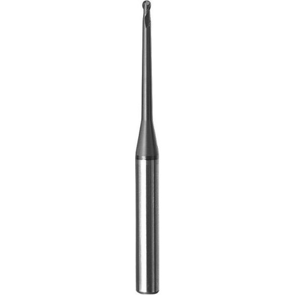 Long Neck Ball Nose End Mill Cutter With TiSiN Coating 2.5mm Diameter