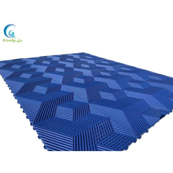 Easy Install 15.75 X 15.75 Inches Interlocking Garage Floor Tiles Gray Environmentally Friendly Fire Resistant