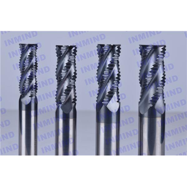 4 Flute AlTiN Coating HRC50 Roughing End Mills 0.6 - 0.8 um Grain Size