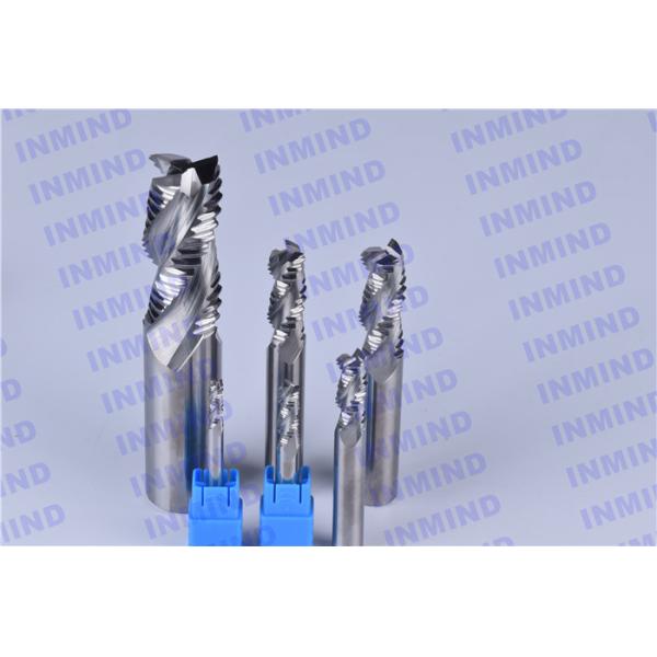 4 Flute AlTiN Coating HRC50 Roughing End Mills 0.6 - 0.8 um Grain Size
