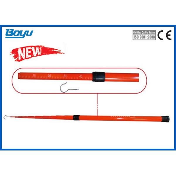 1.6 Meter High Voltage Retractable Measuring Stick Insulated Measuring Pole