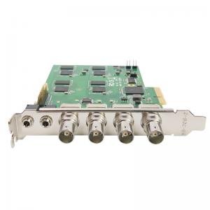 China PCIe 4U SDI H.264 4 Channel Video Capture Card For CCTV Camera on sale