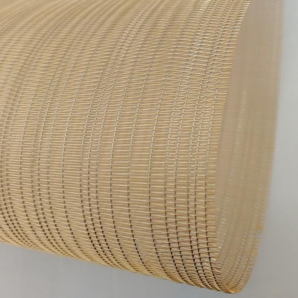 0.6mm Metal Mesh Laminated Glass , Copper Mesh Glass UV / Weather Resistant