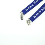 Dark Blue Personalized Key Lanyards Advertising Items With Badge Clip