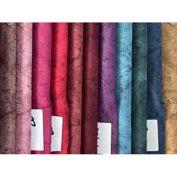 Suede Sofa Fabric Embossed Bronzing Upholstery For Car Cover