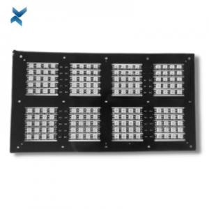 China Aluminum Base LED PCB Board Black White Color For Signal Beacons OEM on sale
