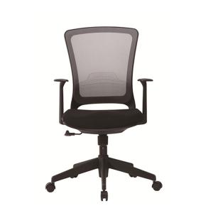 Cheap PP Plastic Lift Office Mesh Swivel Chair / Fixed Armrest Swivel Computer Chair for sale