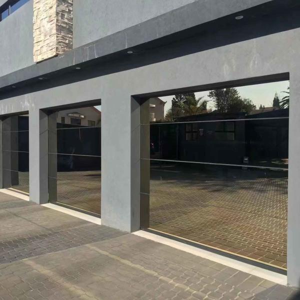 Sectional Electric Garage Doors Full View Aluminum Glass Garage Doors Sample Available