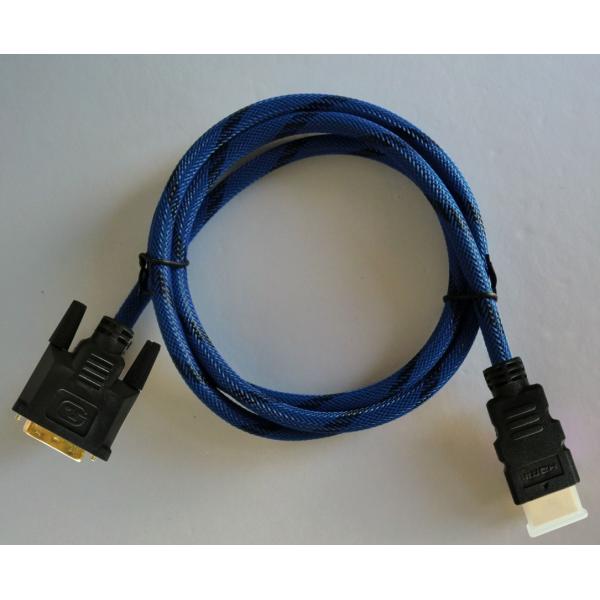 HDMI To DVI Cable With 24K Gold Plated Connector 5Gbps High Speed 1080p HDMI Cables