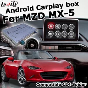 Cheap Mazda MX-5 MX5 FIAT 124 Android auto carplay Box with Mazda origin knob control video interface for sale