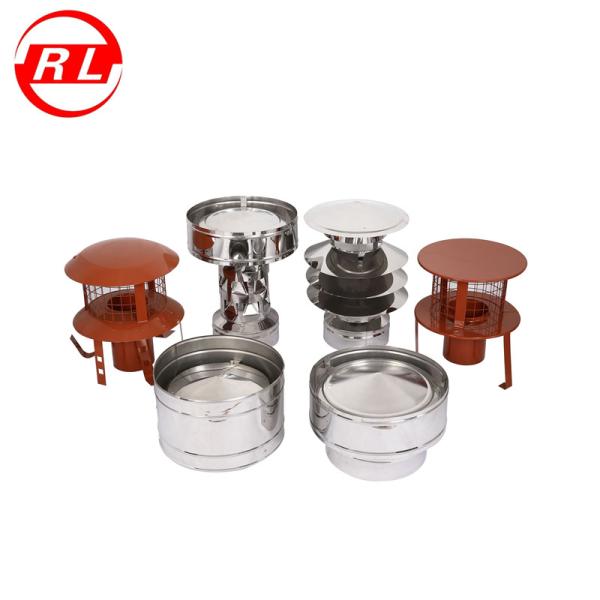 125mm Chimney Cowl Anti Rain Guard Stainless Steel 304 For Gas Fireplace