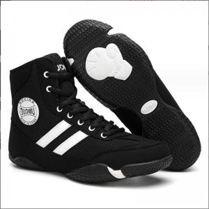 Cheap Men Shoes Professional Fashion Indoor Gym Training Fitness Combat Wrestling Shoes for sale