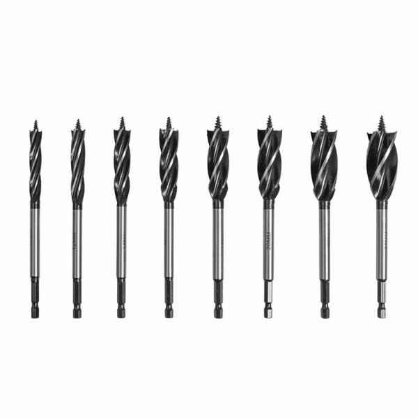 35mm 4 Flutes Wood Auger Drill Bit Hex Shank Screw Tip For Drilling
