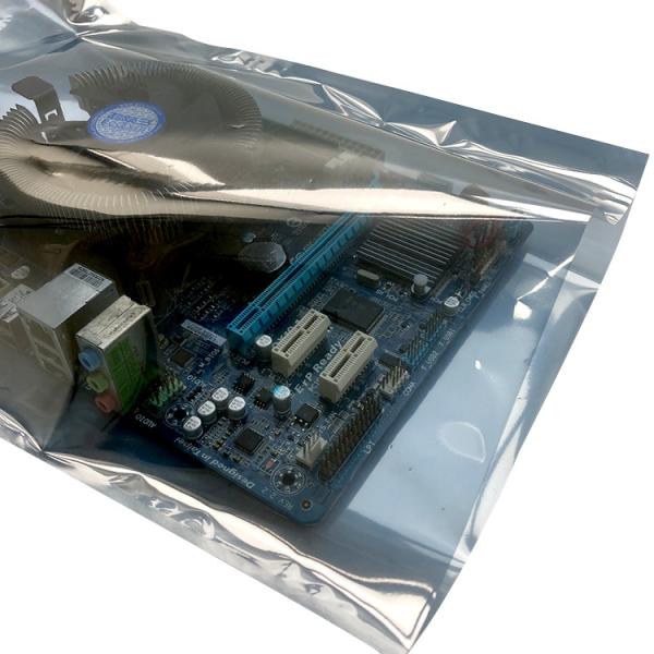 Anti Static ESD Packaging Materials ESD Shielding Bag Open End Or Zipper Closure