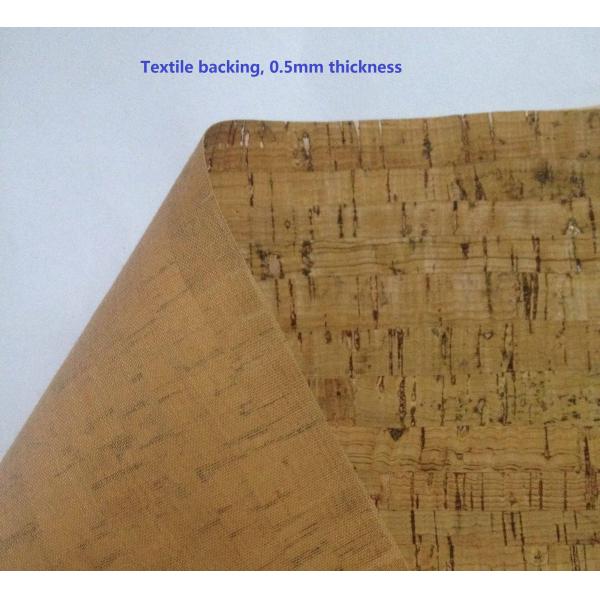 ECO-Friendly Nature cork fabric material/leather for notebook cover,l,waterproof and dust resi