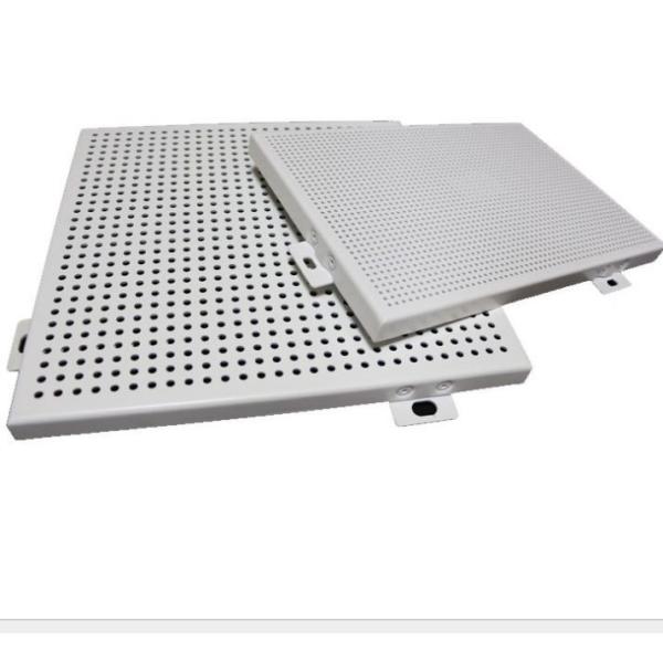 Antibacterial Perforated Aluminum Veneer Powder Coating Outdoor Decorative Wall Panels