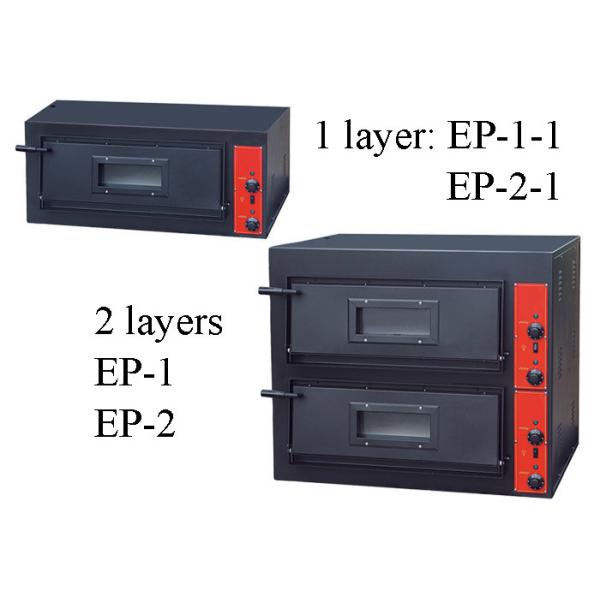 Electric Or Gas Commercial Baking Ovens , 1 Deck / 2 Decks Commercial Pizza Ovens