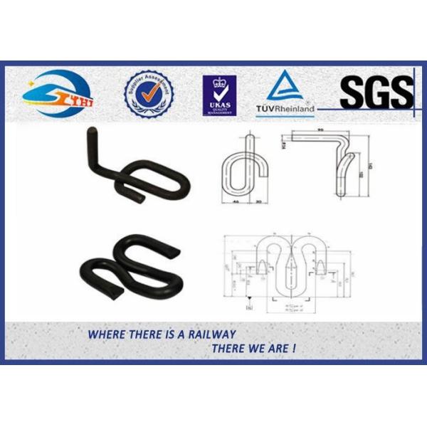 UIC54 rail Concrete Sleeper Elastic Rail Clips With color painting