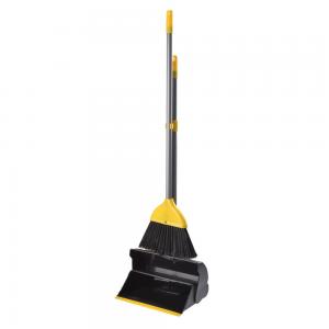 China 30x26x92cm Broom And Shovel With Lid Long Handle Lobby Broom And Dustpan Set on sale