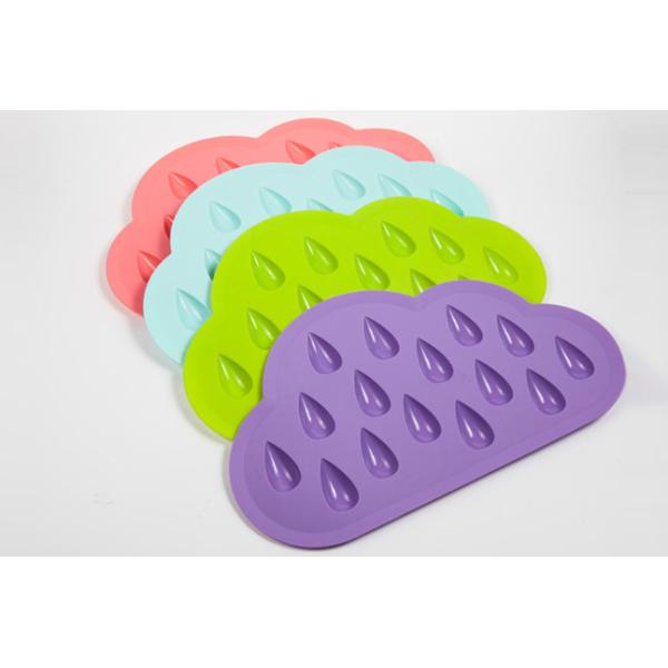 FBAB40187 for wholesales food-grade silicone raindrop shape ice cube tray