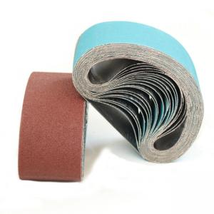 China 75x533mm Wood Polishing Sandpaper Belts Aluminum Oxide X - Cloth 3x21inch on sale