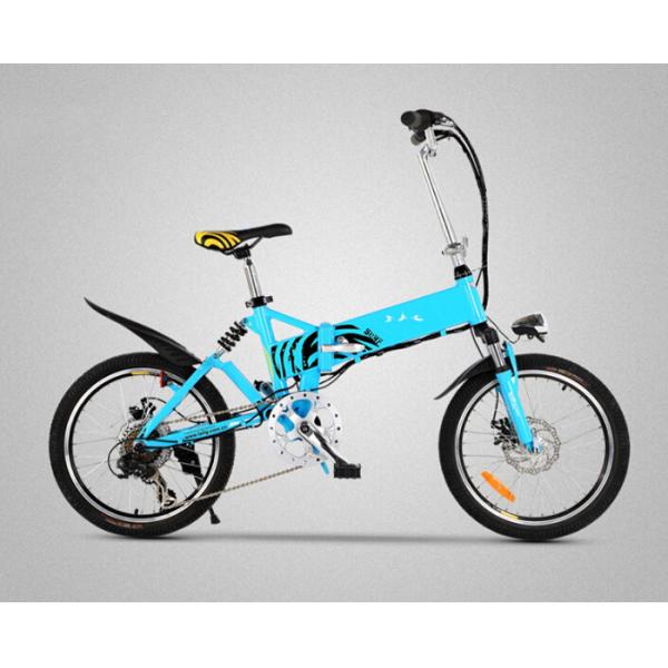 Long Range Electric Folding Bicycle 20 Folding E Bike With Shock Absorber