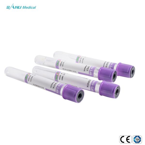 Medical EDTA K2 K3 Vacuum Blood Collection Tube PET Plastic EDTA Laboratory Tube