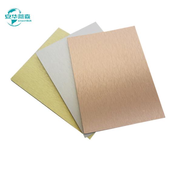 ISO14001  Brushed ACP Fire Retardant Aluminium Composite Panel For Construction