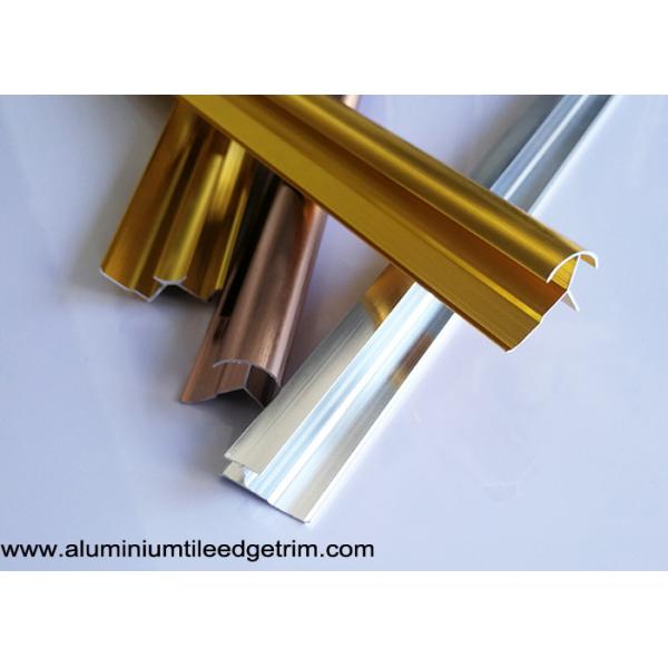 Anodized Aluminium Tile Edge Trim / Cladding Trim For Integrated Wallboard