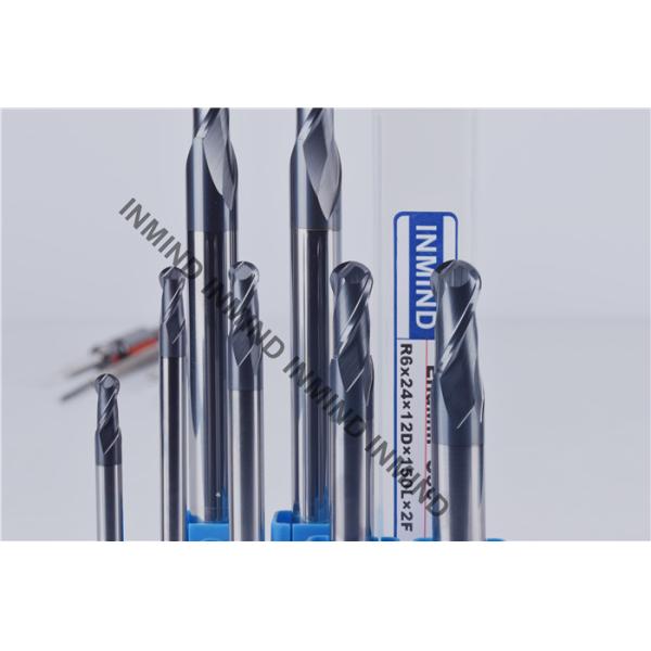 SK30 Solid Carbide Ball Nose End Mill / Ball Nose Cutters Long Shank Type