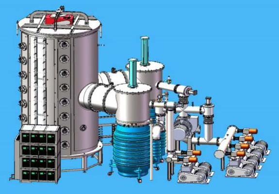 Glass Mosaic PVD Plating Machine,  Large Size Glass tiles PVD Gold Plating Equipment