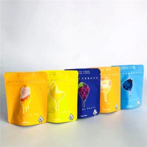 Cheap Custom Accepted Stock Gummy Packaging Bags Soft Touch  Stand up Bags for sale