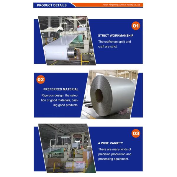 1000 3000 0.3-3.0mm Color Coated Aluminum Coil for roofing tiles and roof