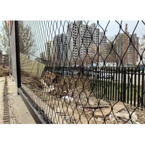 Black Oxidized Stainless Steel Cable Mesh Supplier For Zoo Avairy Fencing