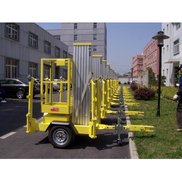 10m Platform Height Aluminium Alloy Trailer Mounted Aerial Work Platform Lift