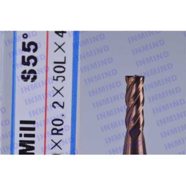Solid Carbide Corner Rounding Milling Cutters , 0.5 UM Grain Size Corner Radius Tool