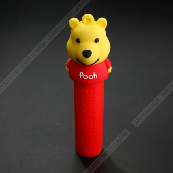 2018 PVC /Rubber  18650 USB Battery Charger Portable Power Bank 2600mAh For Christmas Gift best buy