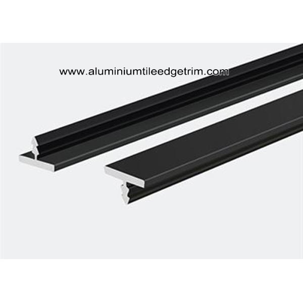 Anodised Aluminium T Moulding Trim Profile For Display Cabinet / Wardrobe Door