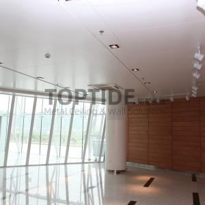 China Thermal Insulation Building Materials Aluminum Suspended Metal Pan Ceiling Tiles on sale