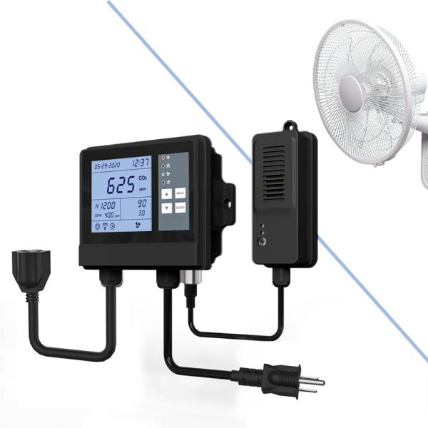 Remote Greenhouse Climate Controller Fan Co2 Monitor Sensor For Confined Space