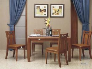 Sharply Modern Kitchen Dining Sets Contemporary Wood Dining Table Veneer Finishing