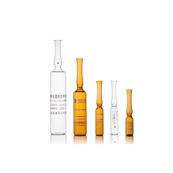 ISO standard glass medical amber  ampoule vials for medicine