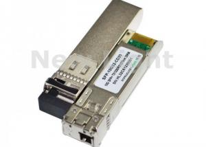 Cheap Single Fiber Channel 10G Fiber Optic Transceiver / SFP LC Transceiver For Gigabit Ethernet for sale