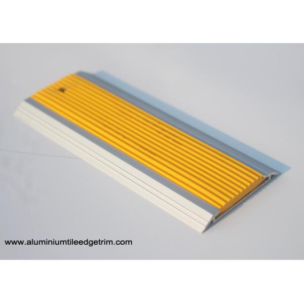 50 mm Width Flat Aluminium Door Bar Threshold Strips With Rubber Flame Retardant