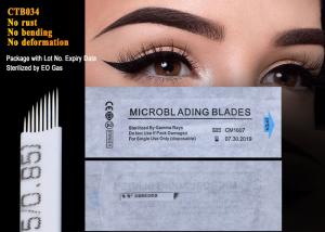 Cheap Permanent Makeup Eyebrow Blade Microblading Needles With Lot. No. And Expiry Date for sale