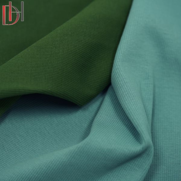 95% Cotton 5% Spandex Fabric 280gsm Eco Friendly Tricot Knitted Fabric
