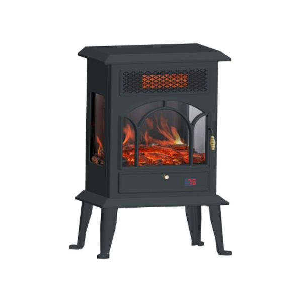 Master Flame Electric Fireplace Indoor Freestanding Mantel Heater 1500W