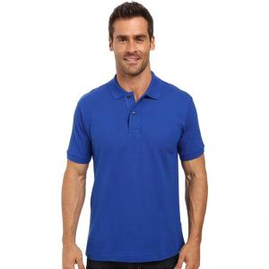 China Adult Rib - knit neck Short Sleeve Polo Shirts 100% Cotton With Sublimation Logo on sale